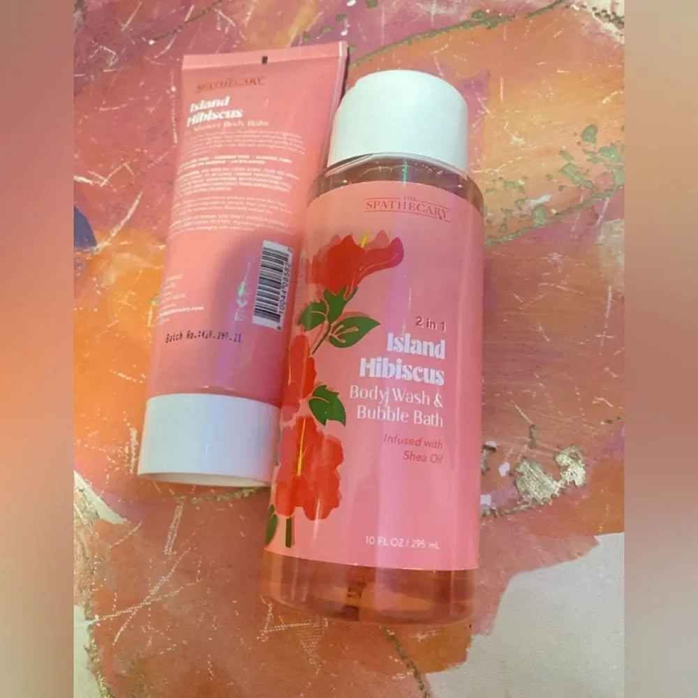 🛍️The spathecary Island Hibiscus 🌺 Bady Balm & 2in1 Body wash & Bubble Bath 💥